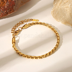 Комплекты браслетов и ожерелий из кубинской цепи из нержавеющей стали 304 для женщин FI8814-1