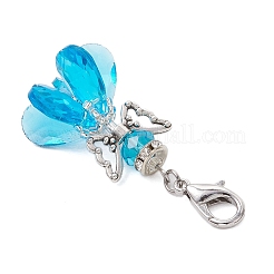 Стеклянные подвески в виде ангела&nbsp;HJEW-MZ00260-05