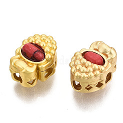 Синтетические бирюзовые бусины с 4 отверстием KK-S310-36B