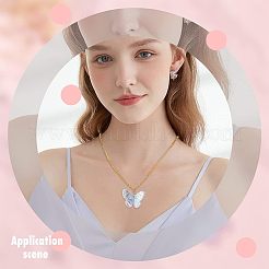 48 шт. 6-х цветные гальванические акриловые подвески PACR-FH0001-04