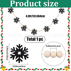 Рождественские войлочные подвесные баннеры флаги&nbsp;AJEW-WH20064-99C