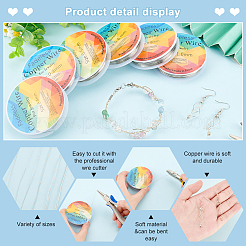 6 рулон 6 размера медной ювелирной проволоки&nbsp;CWIR-FG0001-05P