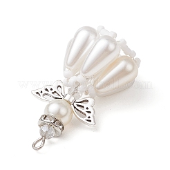 Подвески из перламутрового стекла с бусинами из жемчуга PALLOY-MZ00487-04