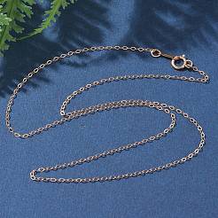 Латунные кабельные цепочки ожерелья для женщин и мужчин NJEW-Z068-04RG