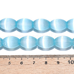 Brins de perles de sélénite naturelles teintées&nbsp;G-T138-232C