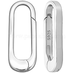 3 шт. 3 стиля 925 кольца с пружинным затвором из стерлингового серебра&nbsp;STER-SC0001-61