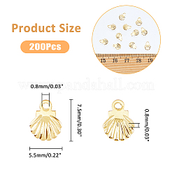 200 шт. подвески из нержавеющей стали 304&nbsp;STAS-DC0016-13