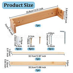 Wandhängender Zeichenpapierrollenhalter aus Holz&nbsp;DIY-WH0496-66