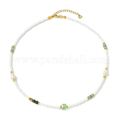 Collane con perline heishi di avventurina verde naturale&nbsp;NJEW-JN06249-01