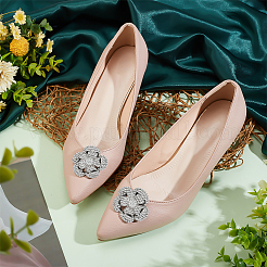 1 пара съемных цветочных украшений для обуви AJEW-FG0003-52