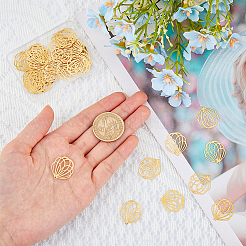 40шт стойка с покрытием 201 нержавеющая сталь филигранные подвески STAS-HY0001-06