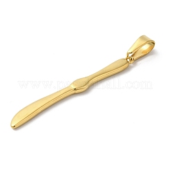 Colgantes grandes de acero inoxidable 304 con recubrimiento de PVD al vacío&nbsp;STAS-B069-01G-02