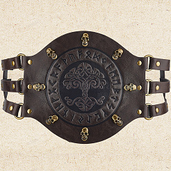 Поясные цепи из искусственной кожи для женщин&nbsp;AJEW-WH20067-001AG-01