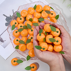 50шт пластиковая имитация оранжевой модели&nbsp;AJEW-SP0003-62