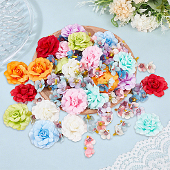 174шт. 13 стиля искусственная головка цветка&nbsp;AJEW-SP0002-83