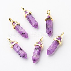 Подвески из натуральной кунжутной яшмы/киви из яшмы с двойным концом&nbsp;G-G902-B03