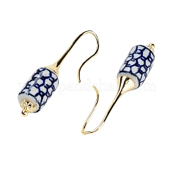 Фарфоровые серьги-колонны с подвесками&nbsp;EJEW-G398-08