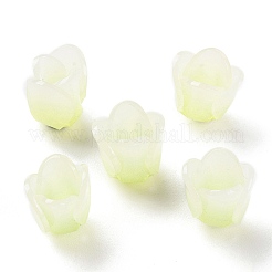 4-pétale bouchons acrylique opaque de perles&nbsp;X-SACR-D007-08B