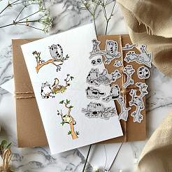 Резиновые прозрачные штампы DIY-WH0251-044