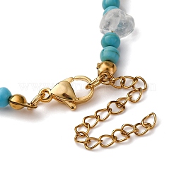 Браслеты из синтетической бирюзы BJEW-JB12041