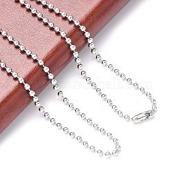 Классические простые ожерелья из нержавеющей стали 304 с шариковой цепочкой&nbsp;LS-STAS-M174-007