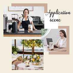 4шт прямоугольный акриловый держатель для карточек на стол&nbsp;AJEW-AR0005-27A