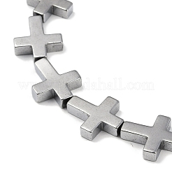 Гальванические нити из синтетических немагнитных гематитовых бусин G-K375-F02-02