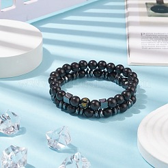 2 Stück Mala-Armbänder im 2-Stil&nbsp;BJEW-JB08415