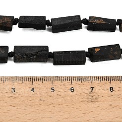 Natürliche schwarze Turmalin Perlen Stränge&nbsp;G-F716-01-B01