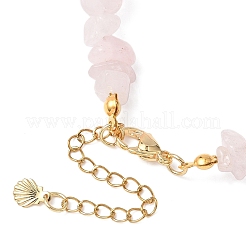 Браслеты из бусин с натуральным розовым кварцем и гальванизированным немагнитным синтетическим гематитом&nbsp;BJEW-JB12342-02