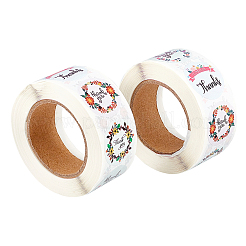 1 дюйм наклейка с благодарностью самоклеящиеся крафт-бумажные подарочные бирки наклейки DIY-GL0001-05-07