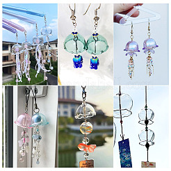 6 комплект прозрачных стеклянных колпачков&nbsp;GLAA-BY0001-07D