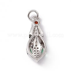 Латунные микро проложить кубического циркония подвески KK-P224-04P