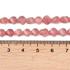 Природного кварца клубники нитей бисера&nbsp;G-P611-C29-01