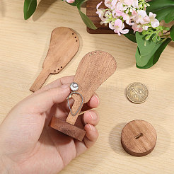 2 шт. настольный органайзер для сережек из дерева в форме уха для ювелирной витрины&nbsp;ODIS-CA0001-32B