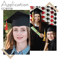 Овальное украшение из выпускного колпака из сплава&nbsp;HJEW-AR00003