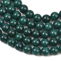 Gefärbt natürlichen weißen Jade Perlen Stränge&nbsp;GG-CBAD029-A06-6mm