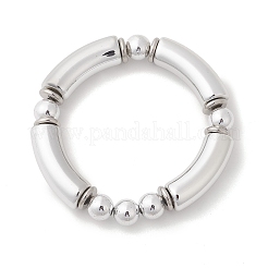 3 шт. круглых и изогнутых трубчатых пластиковых эластичных браслетов CCB&nbsp;BJEW-JB12999