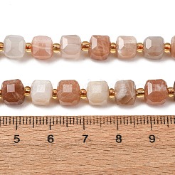Natürliche Multi-Mondstein-Perlenstränge&nbsp;GG-CBAC972-A05-01