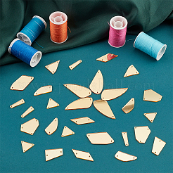 180 шт. 10 стиля пришивных зеркальных стразов DIY-PH0013-65C