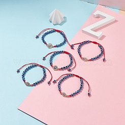 Браслет со стразами и кристаллами BJEW-JB08492