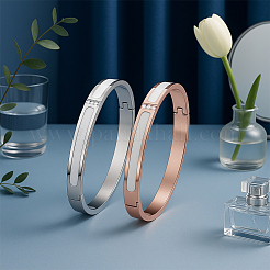 4 шт. 2-цветные браслеты из цинкового сплава со стразами для женщин&nbsp;BJEW-GO0002-07