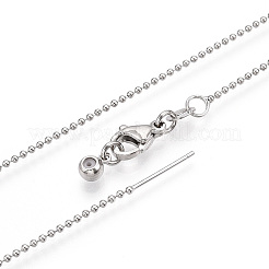 Messing-Kugelkettenhalsketten für Damen&nbsp;NJEW-G084-14P
