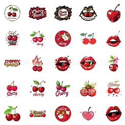 50 шт. бумажные наклейки с изображением вишни STIC-C012-15