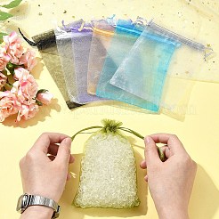 50 шт. мешочки из органзы для хранения ювелирных изделий OP-FS0001-05C