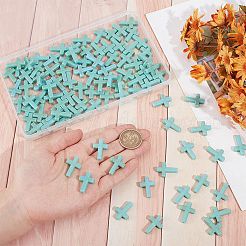 100 pièce de perles imitation turquoise en plastique&nbsp;KY-SC0002-18B