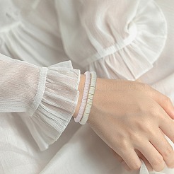 Set di braccialetti elasticizzati da surfista Heishi in argilla polimerica&nbsp;BJEW-SW00127
