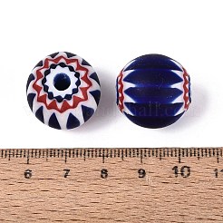 Millefiori rotonda Handmade vetro perline&nbsp;LA-N002-12B