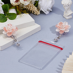 2 Stück Ausweishalter aus ABS-Kunststoff mit Blumenmuster&nbsp;AJEW-FH0008-77
