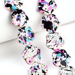 Синтетических нитей бирюзовые бусы TURQ-T004-06